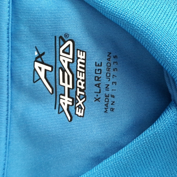 Ahead USA Extreme XL Blue Performance Polo Shirt - Picture 6 of 17